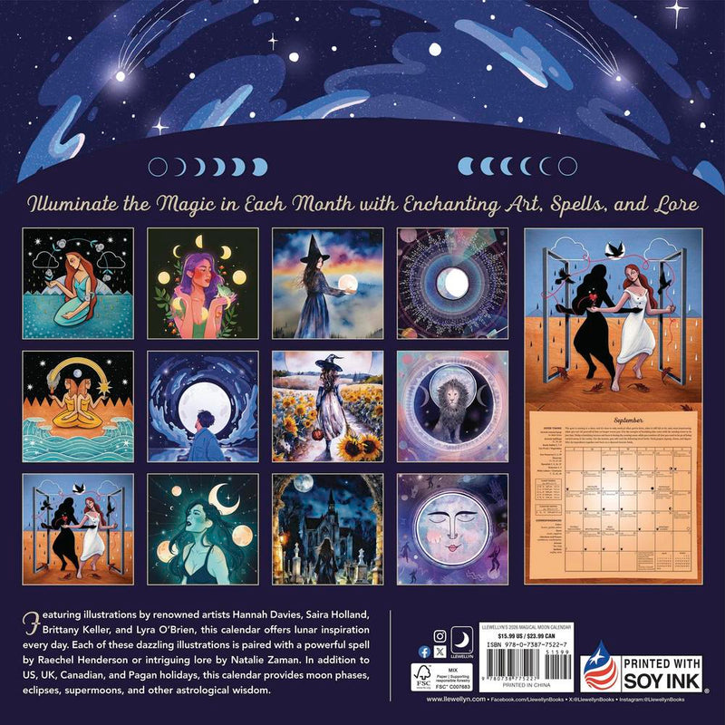 Llewellyn's 2026 Magical Moon Calendar