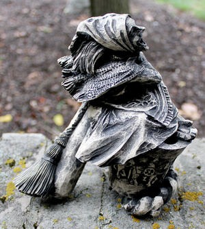 Stone Finish Baba Yaga Statue