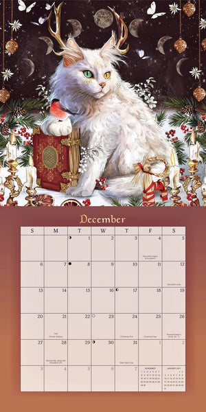 Llewellyn's 2026 Magical Mystical Cats Calendar