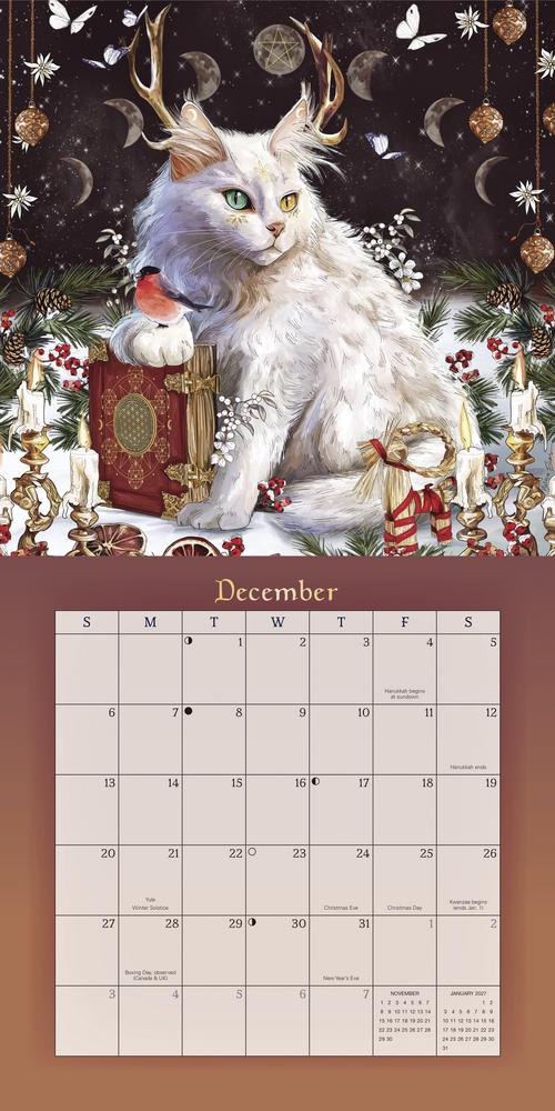 Llewellyn's 2026 Magical Mystical Cats Calendar