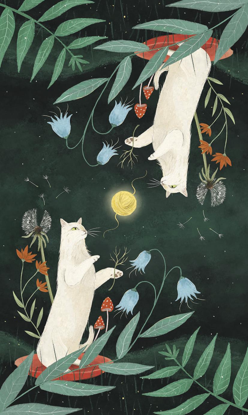 Enchanted Forest Felines Tarot by Jen Sankey