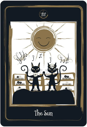 Golden Black Cat Tarot by Helena de Almeida