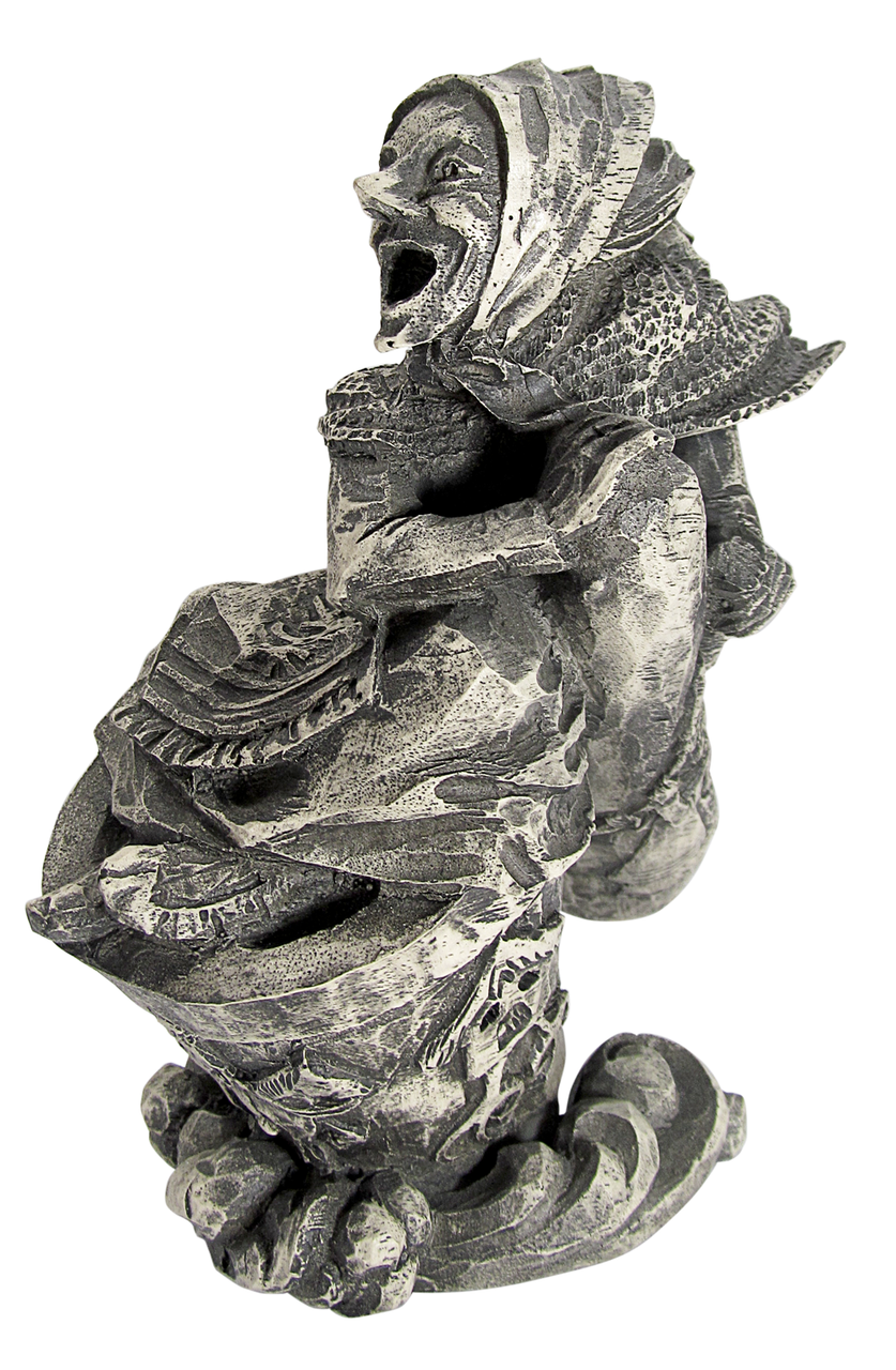 Stone Finish Baba Yaga Statue