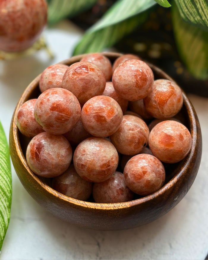 Sunstone Mini Spheres for Confidence & Vitality