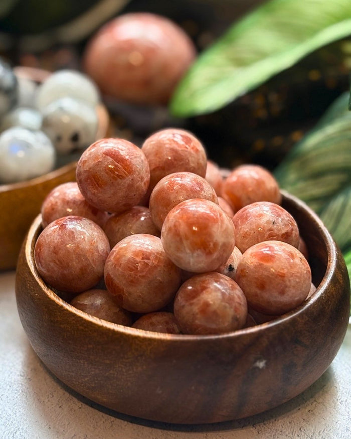 Sunstone Mini Spheres for Confidence & Vitality