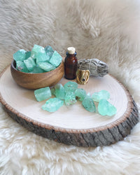 Rough Aqua Calcite for Calming the Emotions