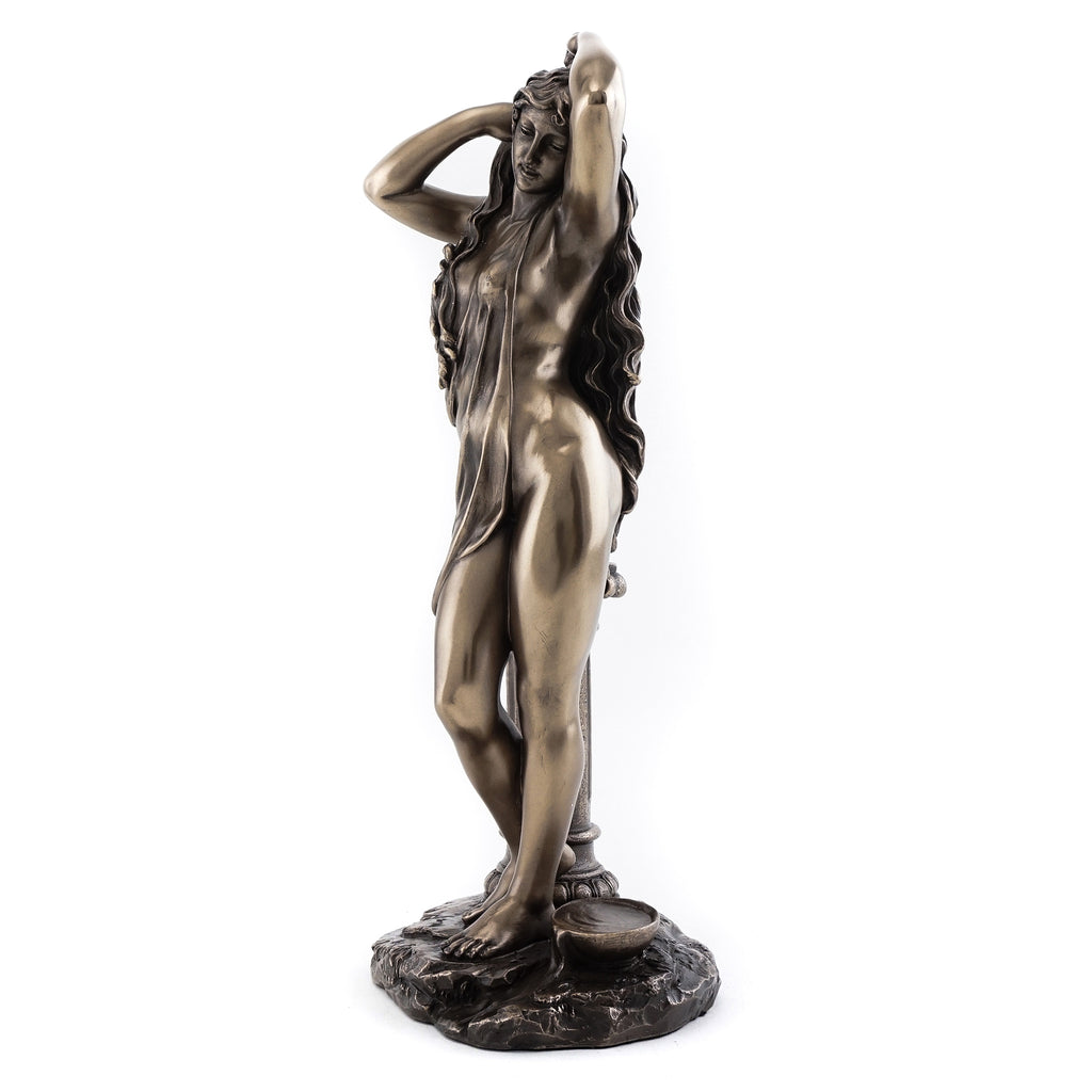 Bronze Aphrodite Goddess with Column Resin Statue
