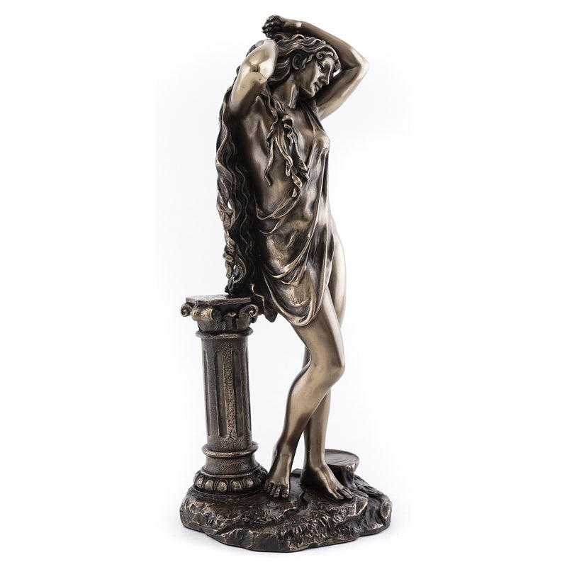 Bronze Aphrodite Goddess with Column Resin Statue