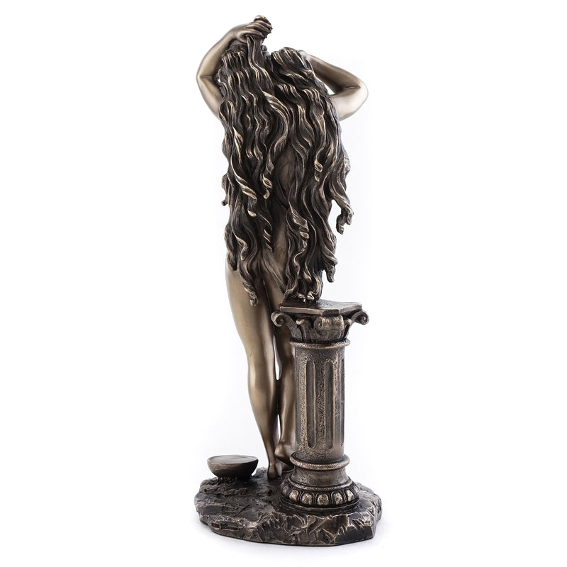 Bronze Aphrodite Goddess with Column Resin Statue