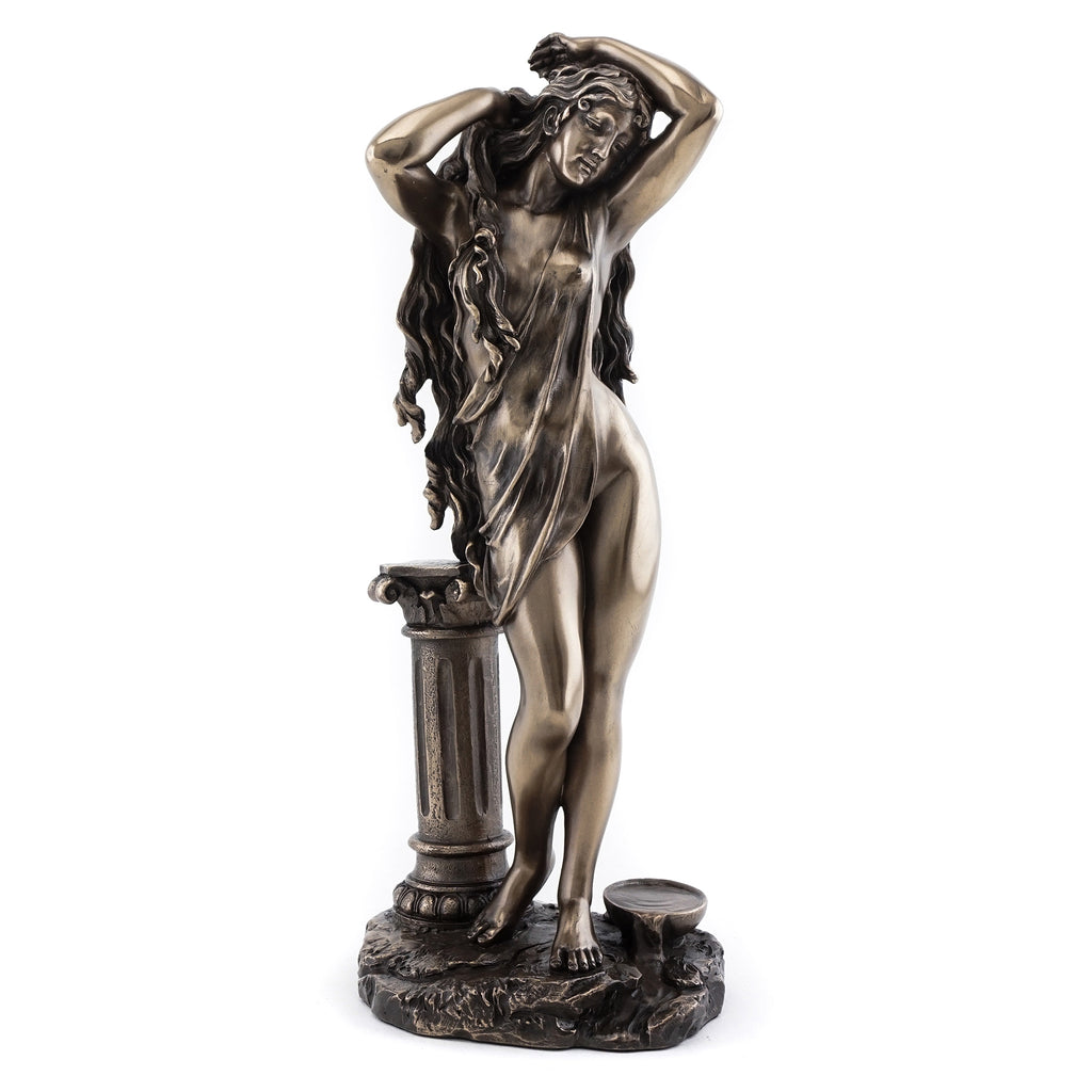 Bronze Aphrodite Goddess with Column Resin Statue