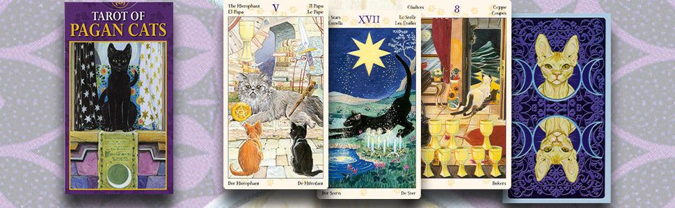 Tarot of Pagan Cats Mini Deck by Magdelina Messina & Lola Airaghi