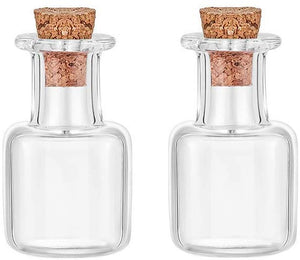 Mini Glass Jar with Cork Stopper - Various Sizes