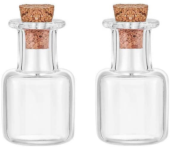 Mini Glass Jar with Cork Stopper - Various Sizes