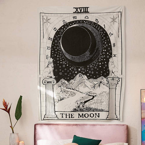 Floral Lunar Cycle Tapestry