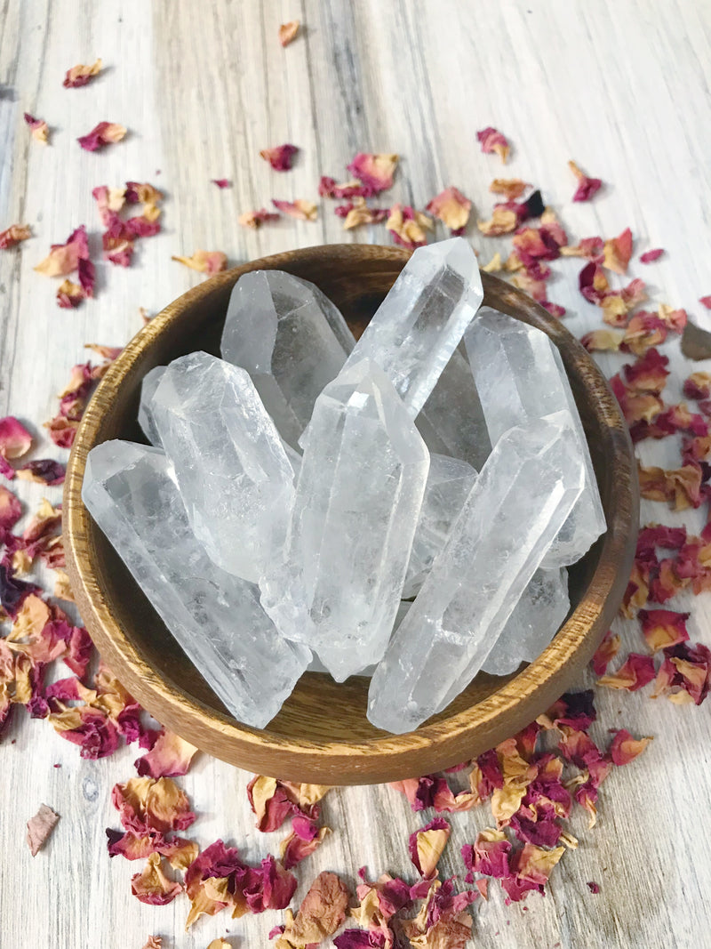 Clear Quartz Points for Amplifying Energy & Intention
