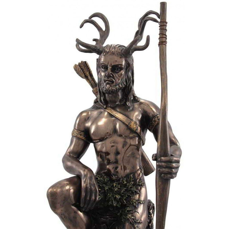 Bronze Herne the Celtic Hunter God Statue