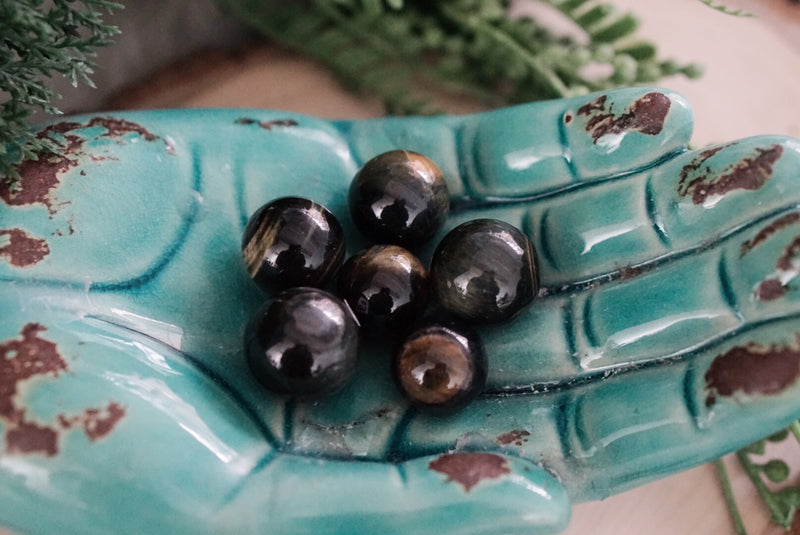 Golden Tiger's Eye Mini Spheres for Personal Power & Energy