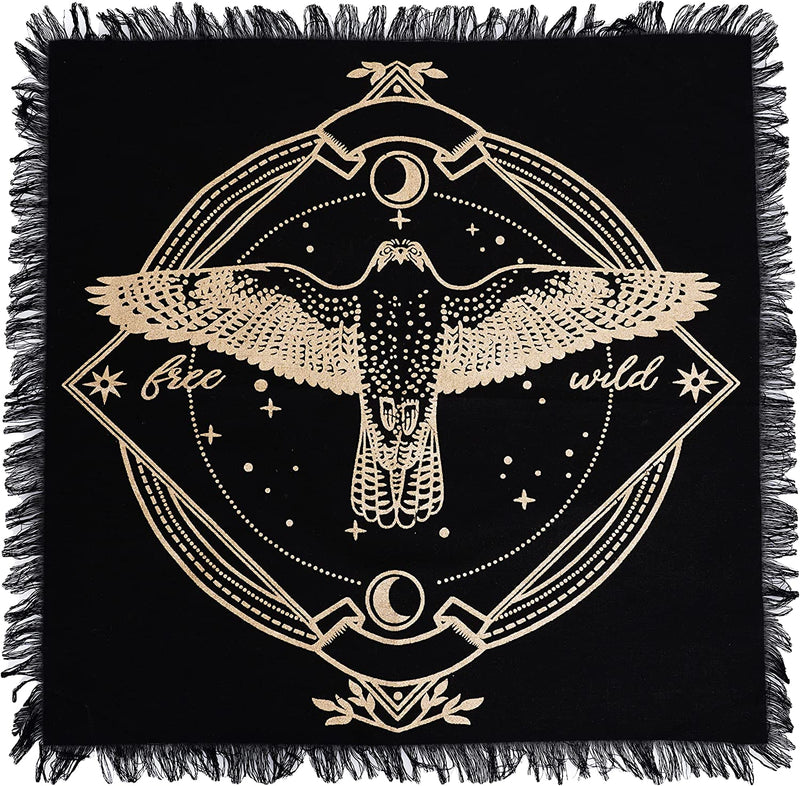 Black Altar Cloth with Metallic Design - Various Styles