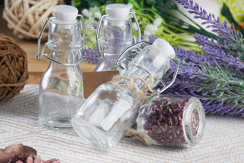 Glass Swing-Top Mini Apothecary Bottles