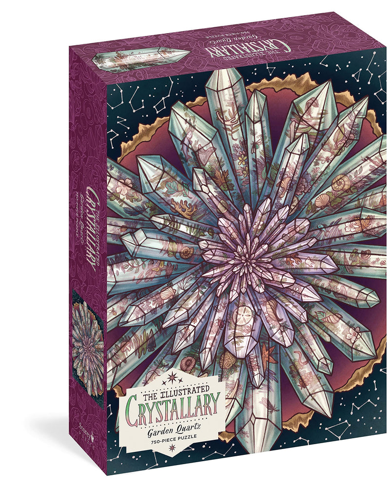 Illustrated Crystallary Garden Quartz PUZZLE by Maia Toll