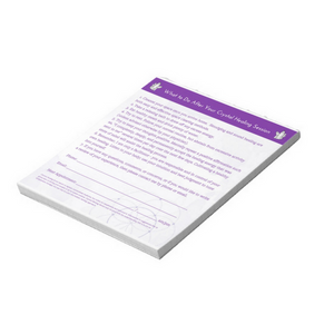 [CRYSTAL HEALER TOOLS] After Session Handout Notepads