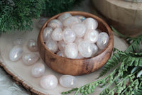 Tumbled Angel Aura Rose Quartz for Angelic Love