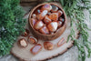 Tumbled Tangerine Aura Rose Quartz for Joyful Compassion