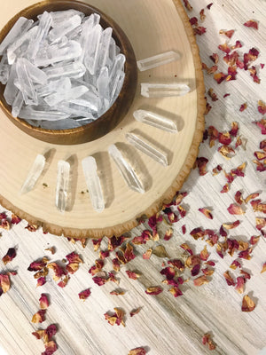 Clear Quartz Mini Points for Amplifying Energy & Intention