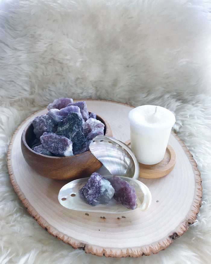 Rough Lepidolite for Emotional Stability