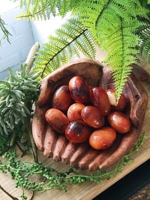 Carnelian Palm Stones for Creativity & Energy