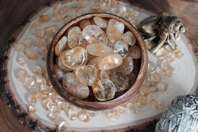 Tumbled Citrine for Success & Positive Energy