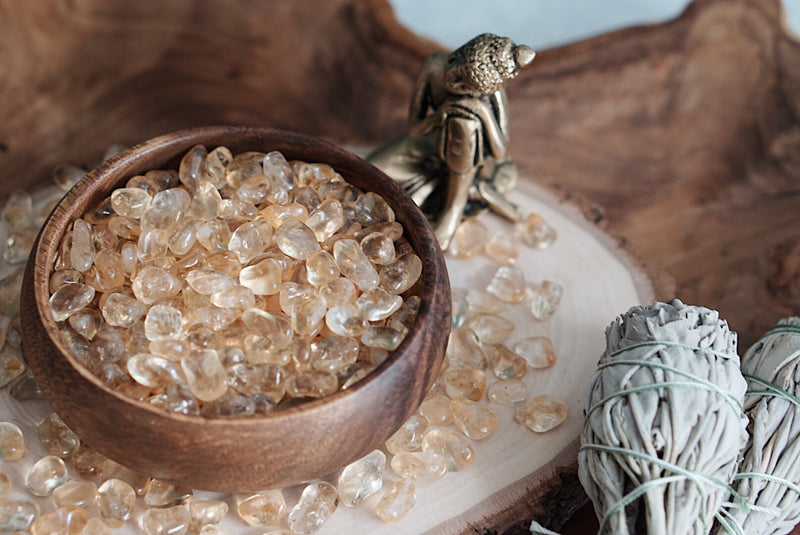 Tumbled Citrine for Success & Positive Energy