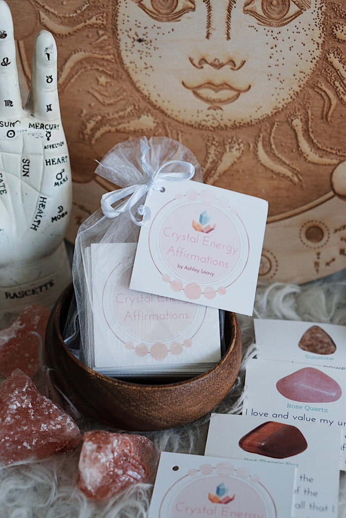 Crystal Energy Affirmations Cards by Ashley Leavy