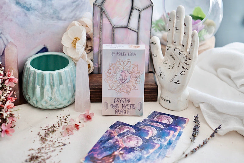 Crystal Moon Mystic Oracle Cards by Ashley Leavy