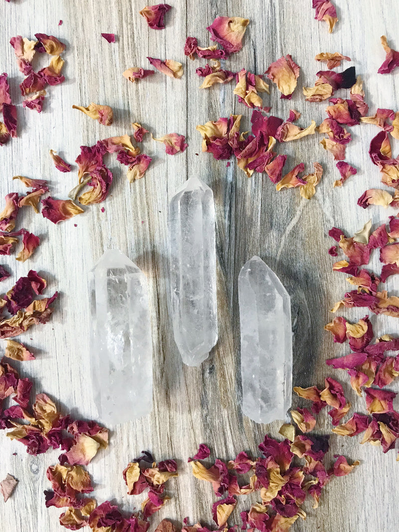 Clear Quartz Points for Amplifying Energy & Intention