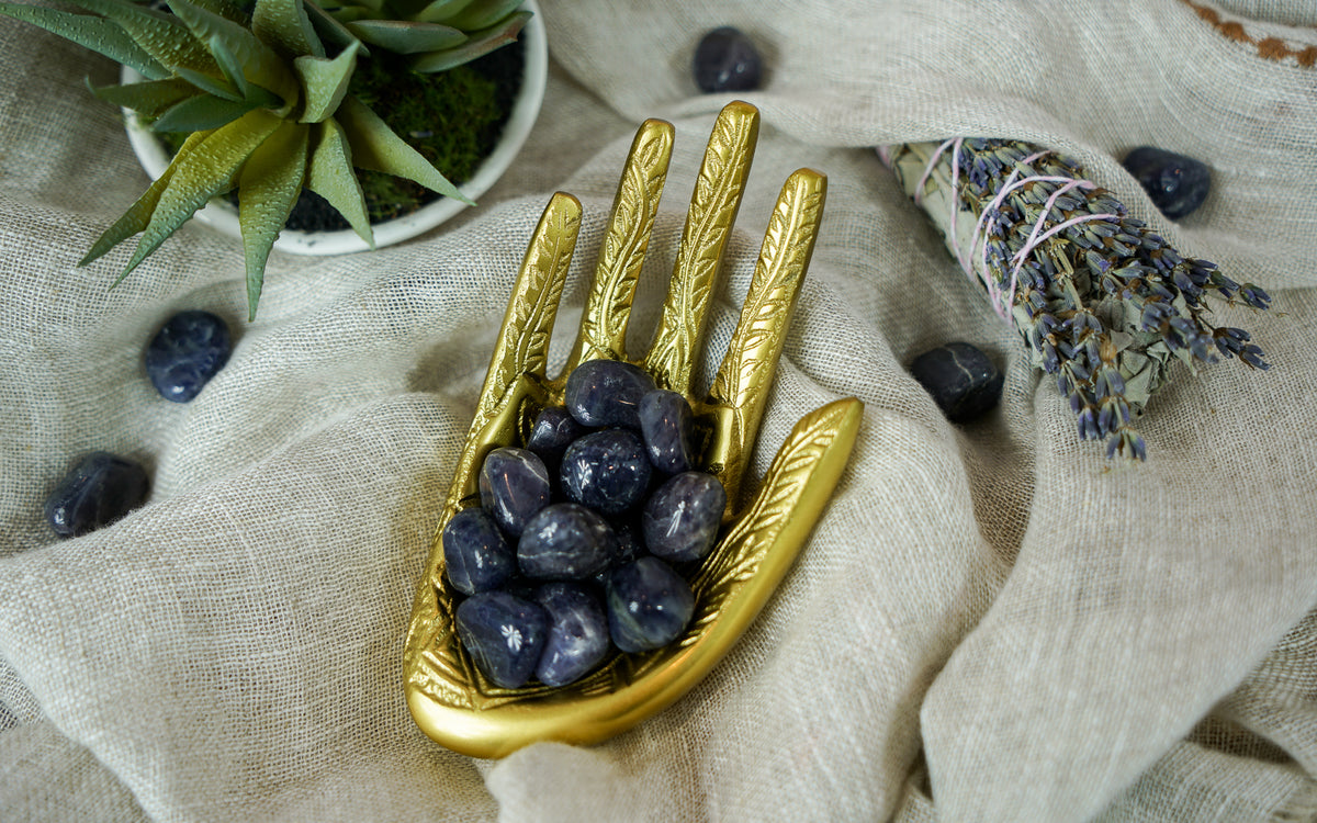 Tumbled Iolite for Direction & Guidance