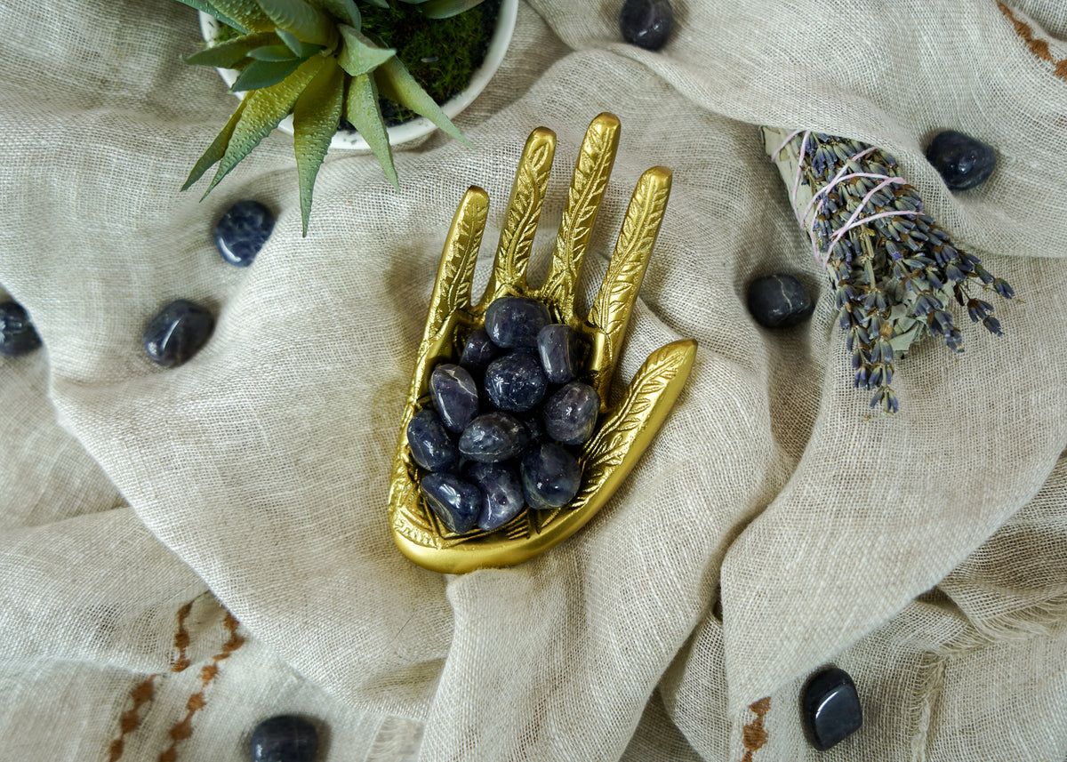 Tumbled Iolite for Direction & Guidance