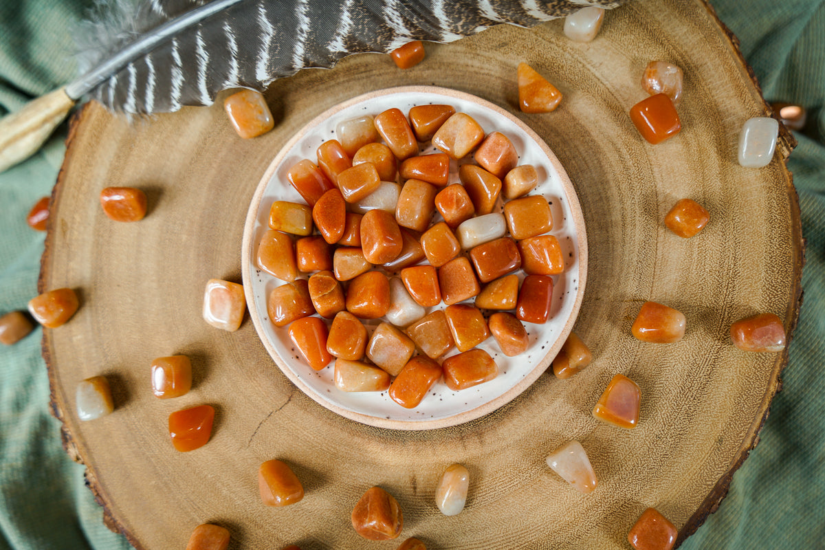 Tumbled Orange Aventurine for Inner Reflection