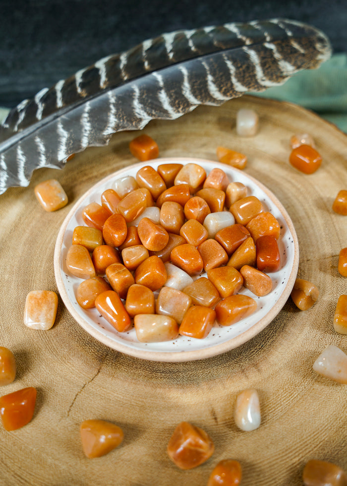 Tumbled Orange Aventurine for Inner Reflection