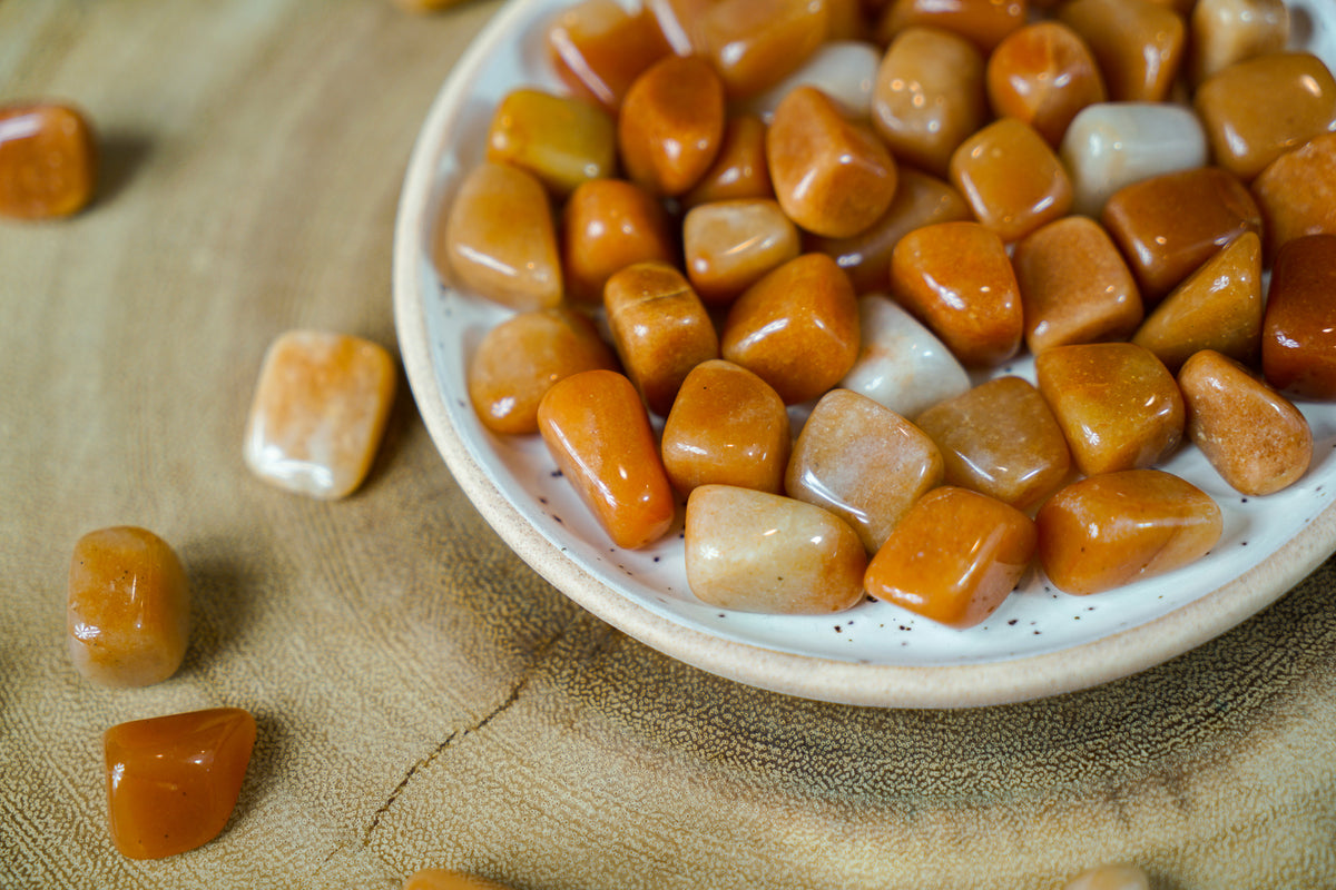 Tumbled Orange Aventurine for Inner Reflection
