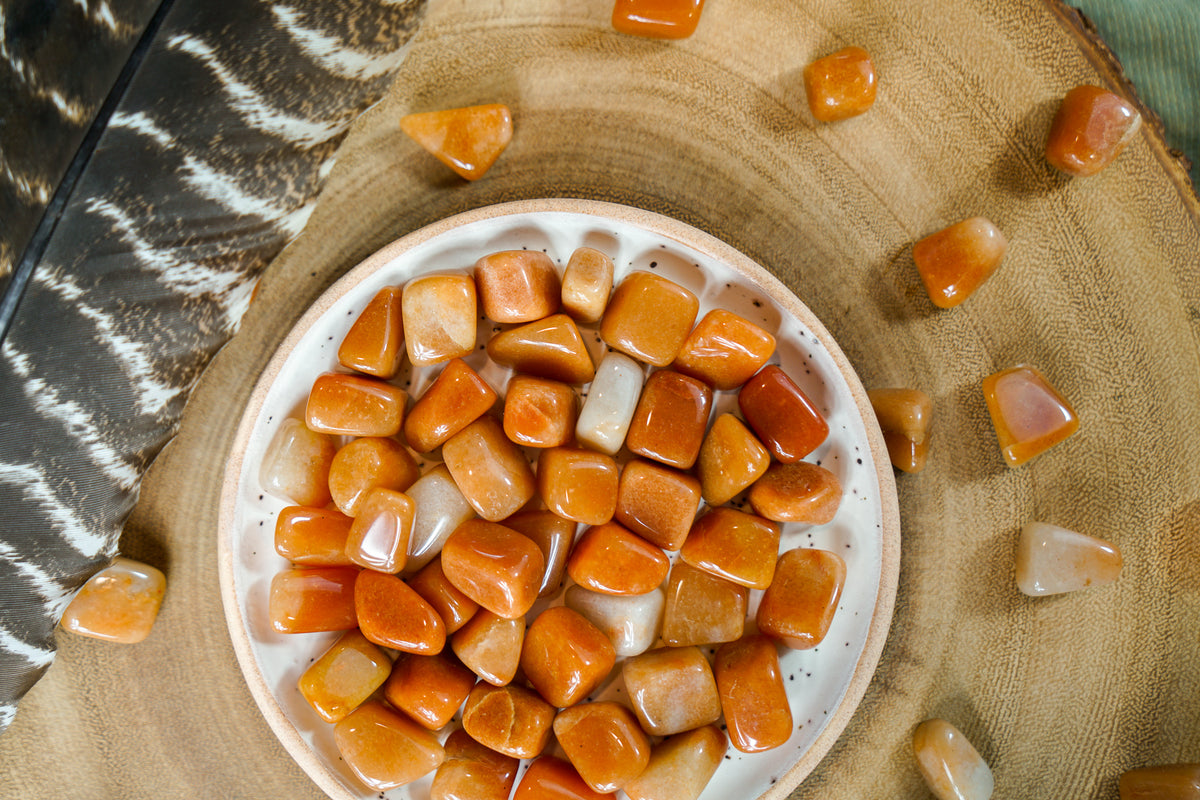 Tumbled Orange Aventurine for Inner Reflection