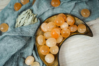 Tumbled Peach Selenite for Divine Guidance