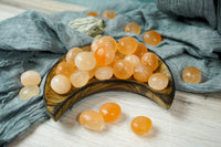 Tumbled Peach Selenite for Divine Guidance