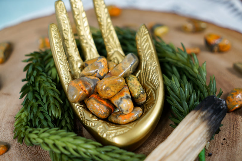Tumbled Bumblebee Jasper for Happiness & Celebration