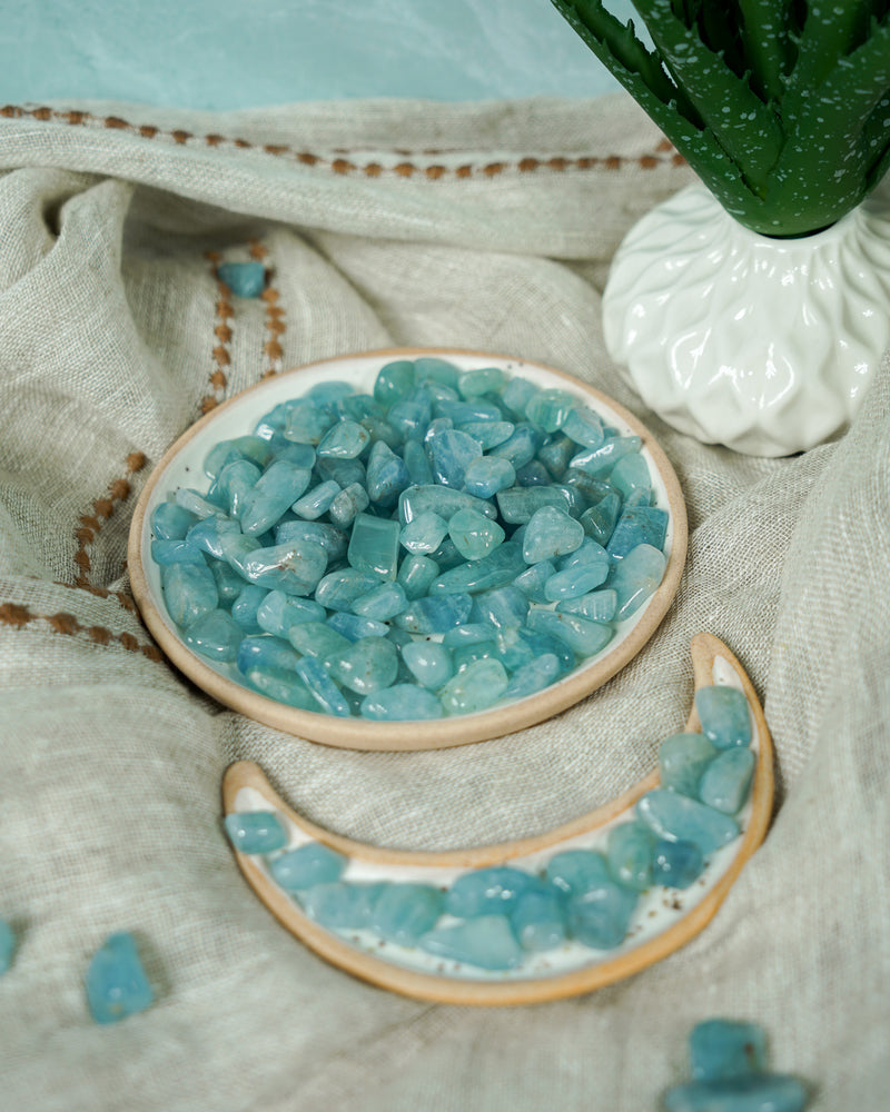 Tumbled Aquamarine for Tranquility