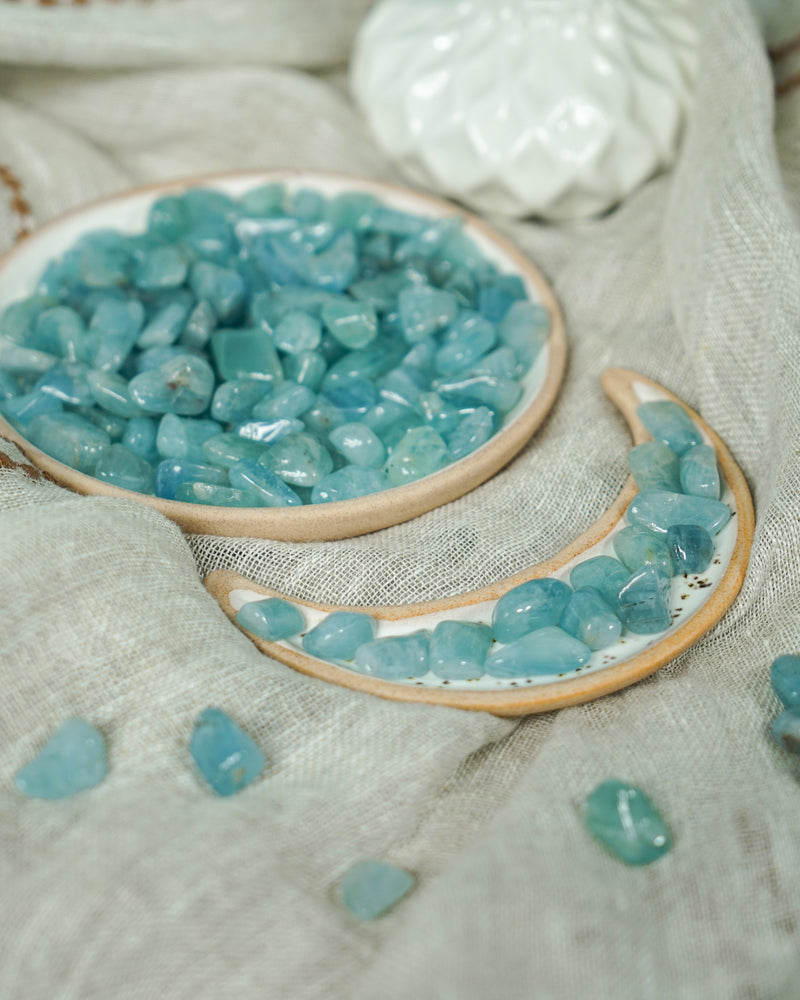 Tumbled Aquamarine for Tranquility