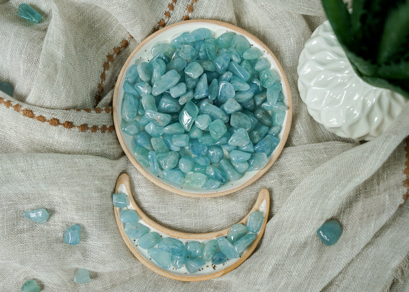 Tumbled Aquamarine for Tranquility