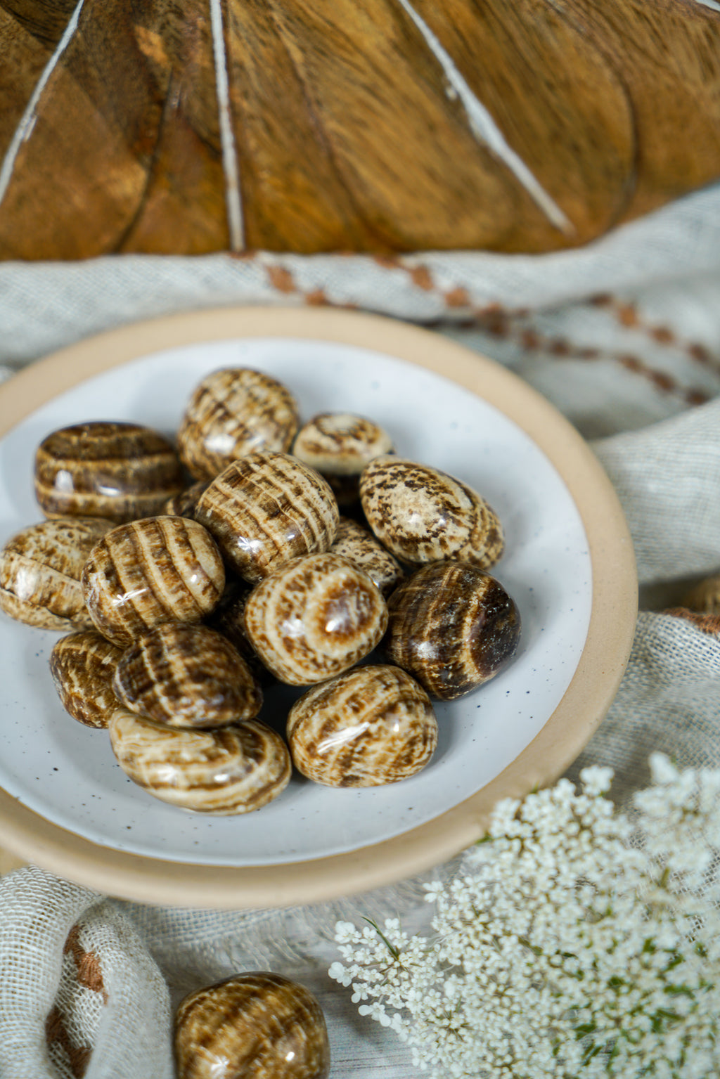 Tumbled Brown Aragonite for Multi-Tasking