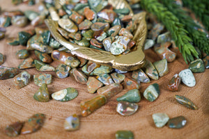 Tumbled Rainforest Jasper for Love & Earth Connection