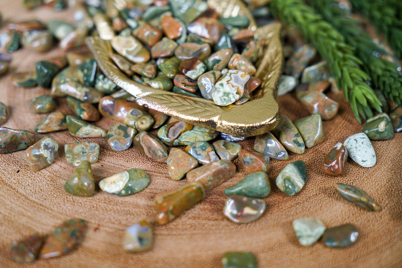 Tumbled Rainforest Jasper for Love & Earth Connection